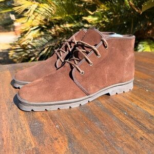 Keds Womens Size 8.5 Brown Suede Shoes Lace Up Desert Boots Chukka Vintage 80s